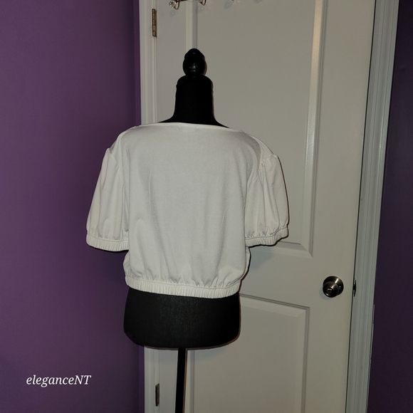 PrettyLittleThing White Ruched Blouse - Picture 5 of 8